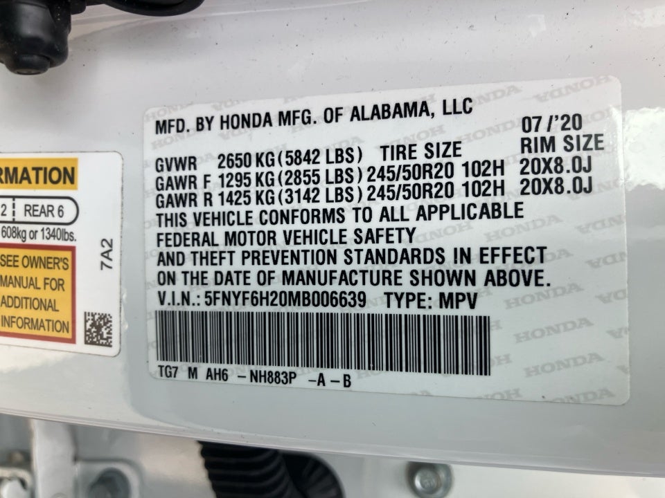 2021 Honda Pilot Special Edition