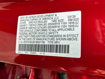 2026 Honda Passport AWD RTL