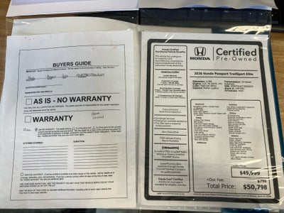 2026 Honda Passport TrailSport Elite