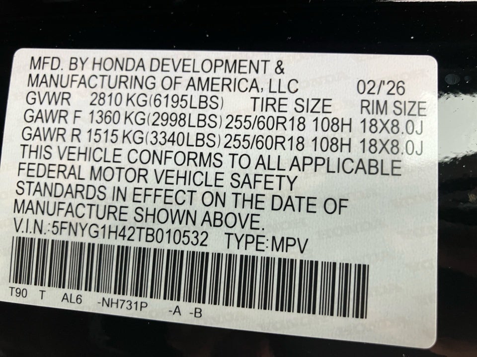 2026 Honda Pilot EX-L