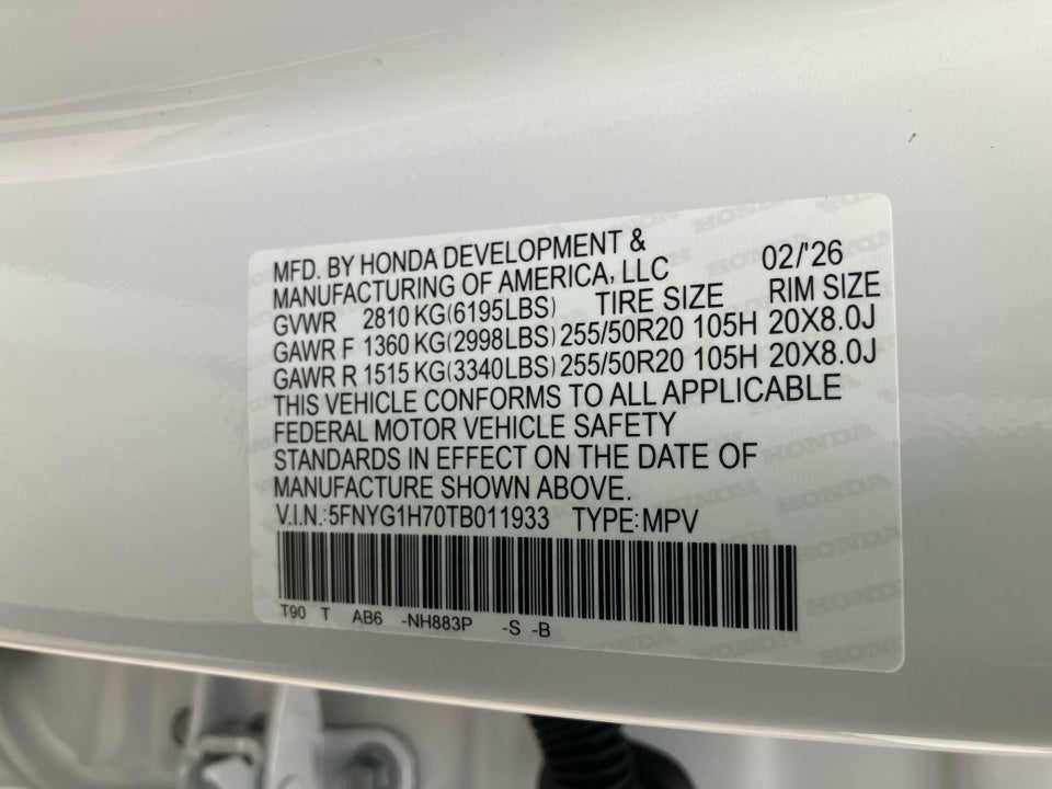 2026 Honda Pilot Touring