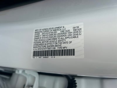 2026 Honda Pilot Touring