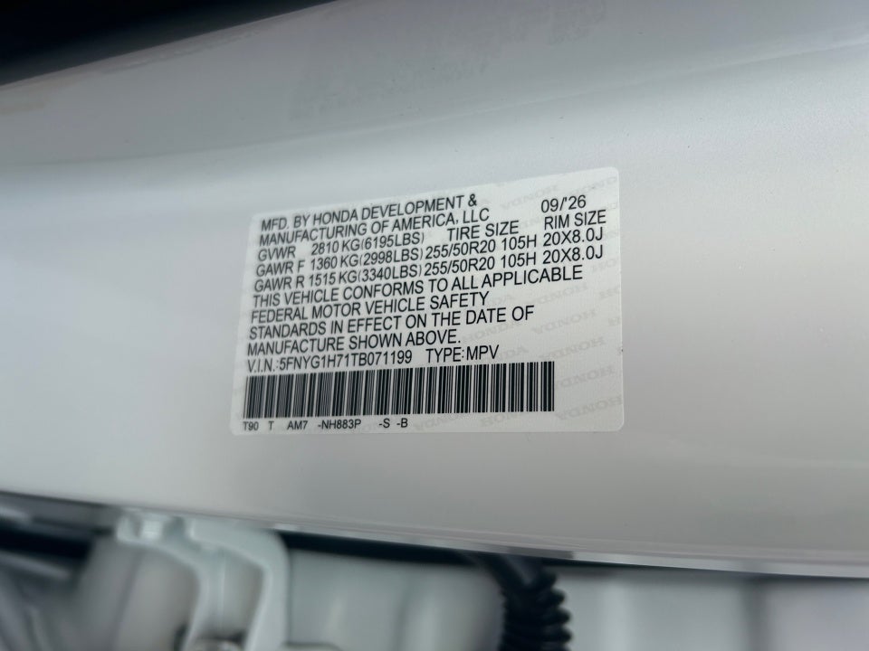 2026 Honda Pilot Touring