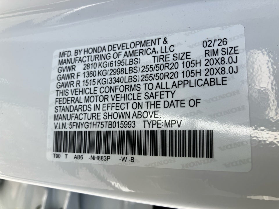 2026 Honda Pilot Touring