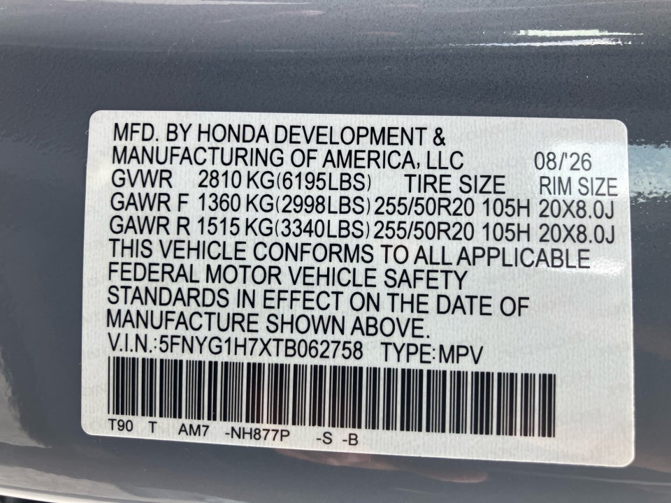 2026 Honda Pilot Touring
