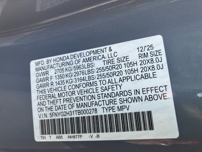 2026 Honda Pilot Sport