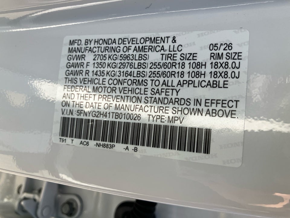 2026 Honda Pilot EX-L