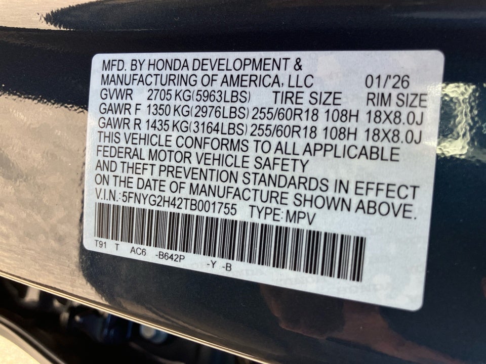 2026 Honda Pilot EX-L