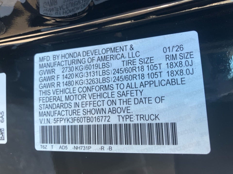 2026 Honda Ridgeline TrailSport