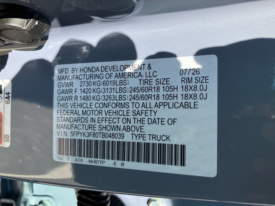 2026 Honda Ridgeline Black Edition