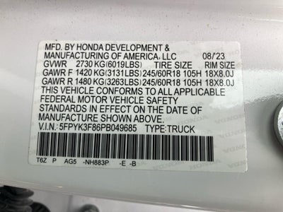 2023 Honda Ridgeline Black Edition