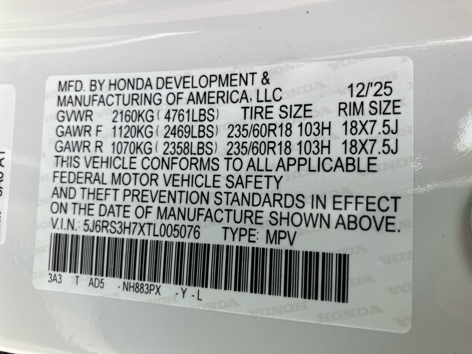 2026 Honda CR-V EX-L 2WD