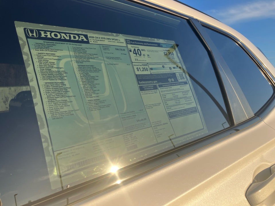 2026 Honda CR-V Hybrid 2WD Sport-L