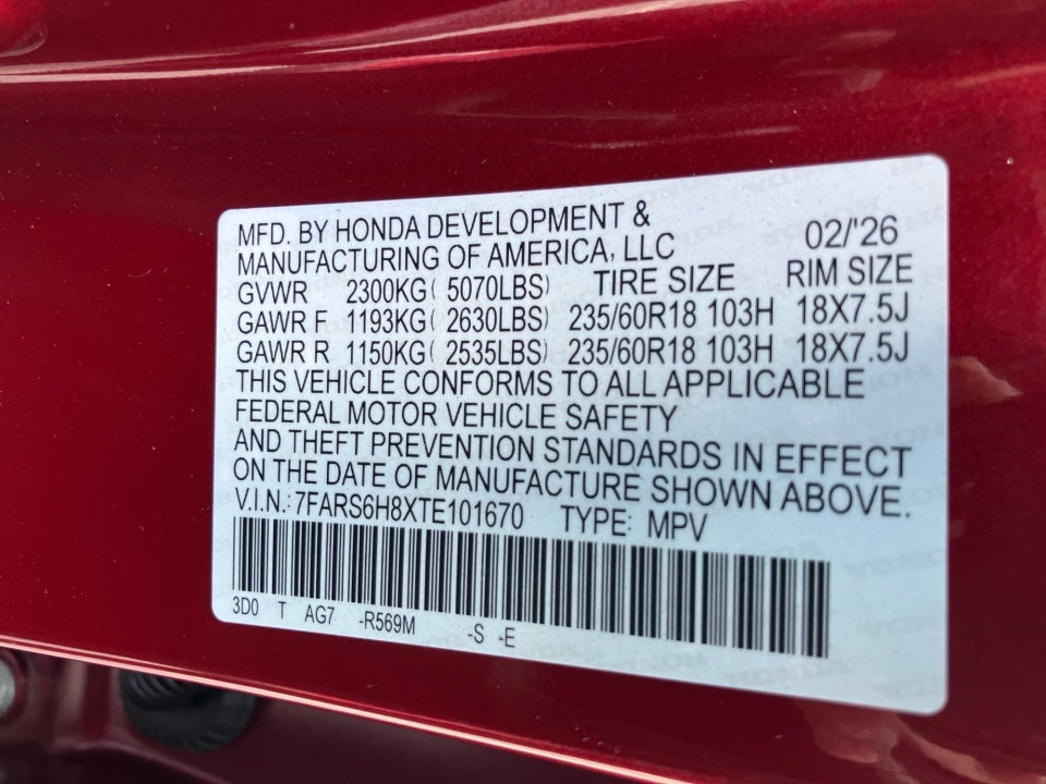 2026 Honda CR-V Hybrid AWD Sport-L