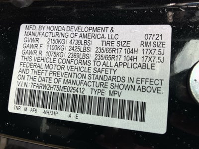 2021 Honda CR-V AWD Special Edition