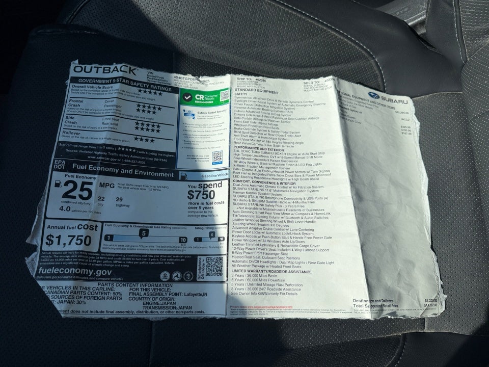 2023 Subaru Outback Touring XT