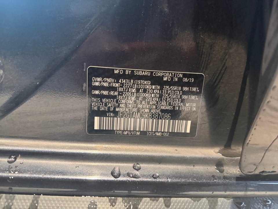 2019 Subaru Crosstrek 2.0i Limited