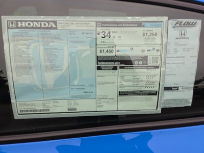 2026 Honda Civic Hatchback Sport