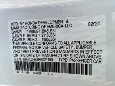 2024 Honda Civic Hatchback Sport