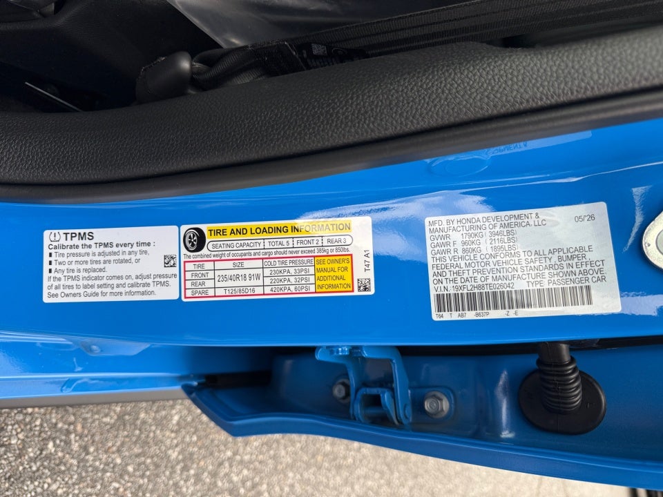 2026 Honda Civic Hatchback Sport