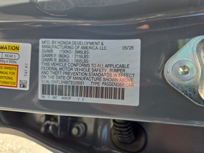 2026 Honda Civic Hatchback Sport