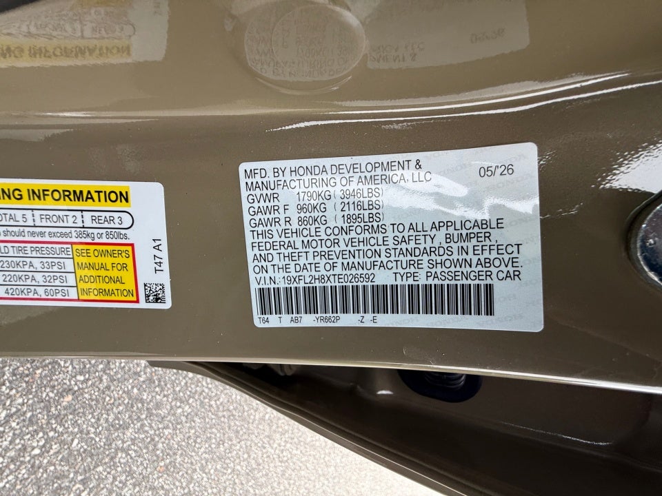 2026 Honda Civic Hatchback Sport