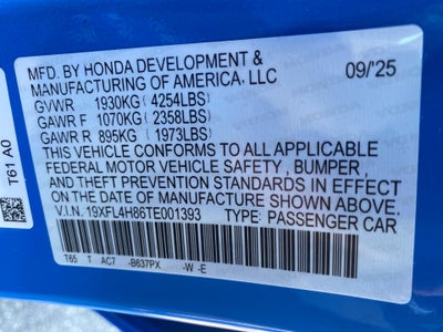 2026 Honda Civic Hybrid Sport