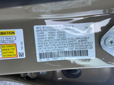 2026 Honda Civic Hybrid Sport Touring