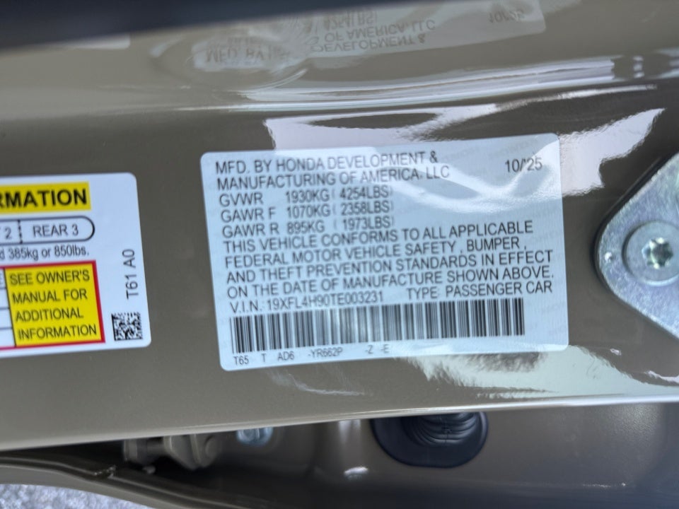 2026 Honda Civic Hybrid Sport Touring