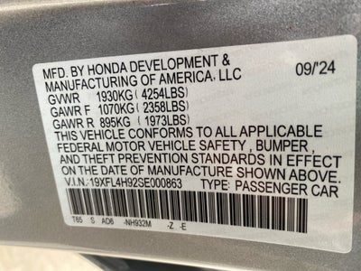 2025 Honda Civic Hybrid Sport Touring