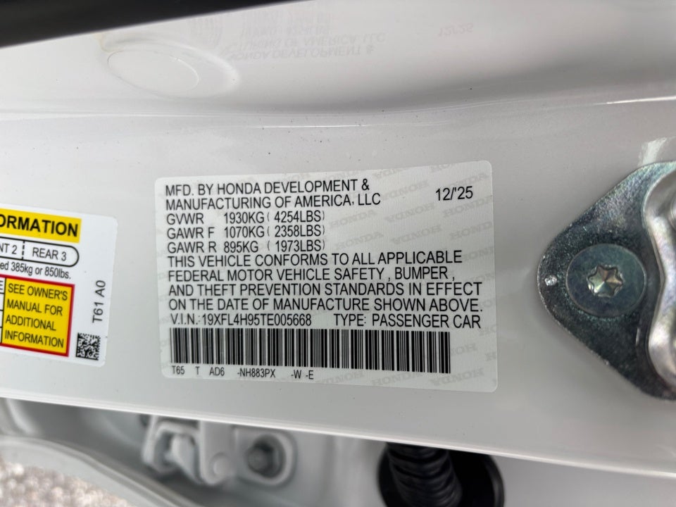 2026 Honda Civic Hybrid Sport Touring