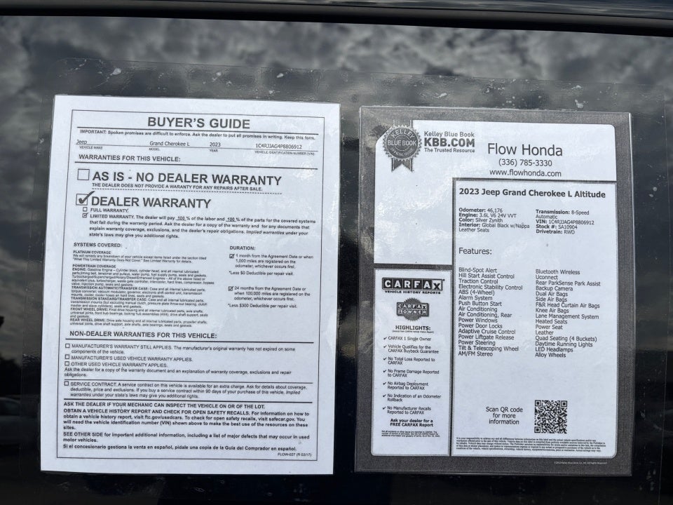 2023 Jeep Grand Cherokee L Altitude 4x2