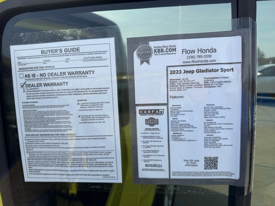 2023 Jeep Gladiator Sport S 4x4