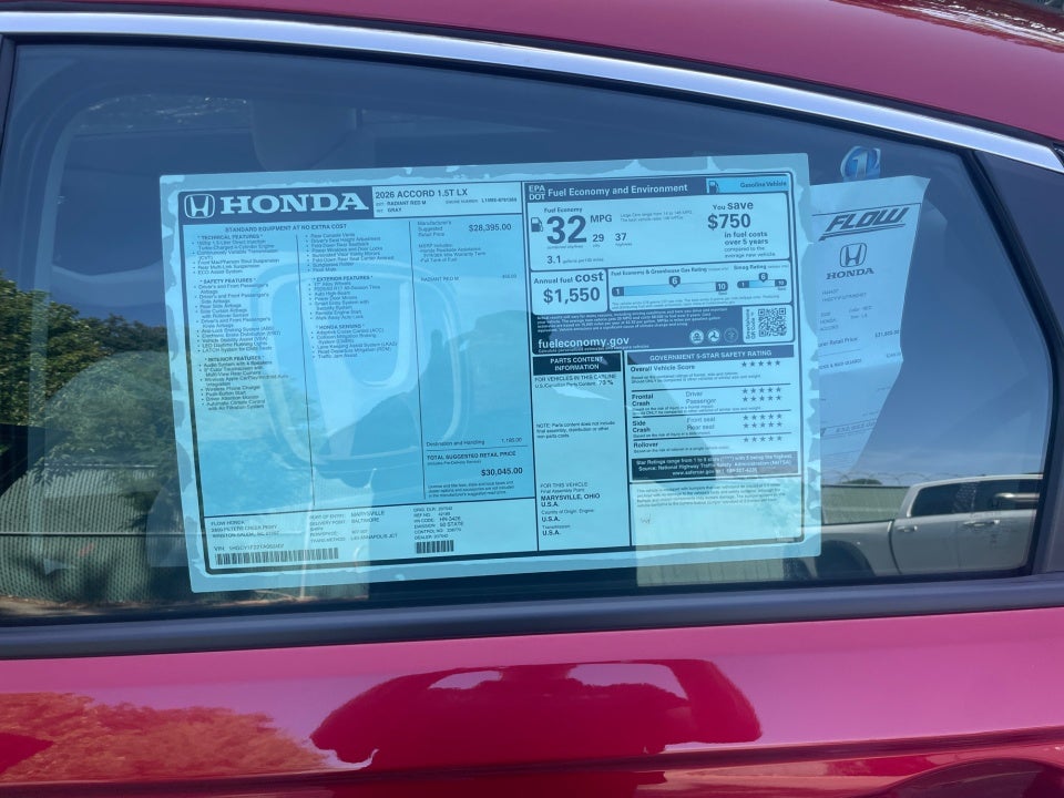 2026 Honda Accord Sedan LX