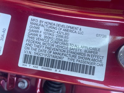 2026 Honda Accord Sedan LX