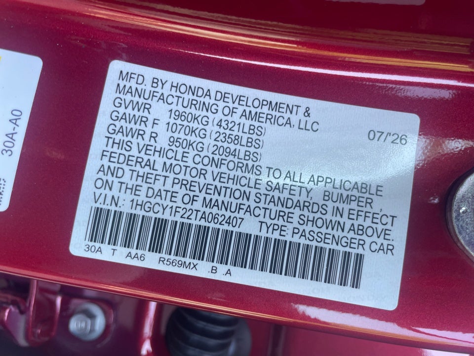 2026 Honda Accord Sedan LX