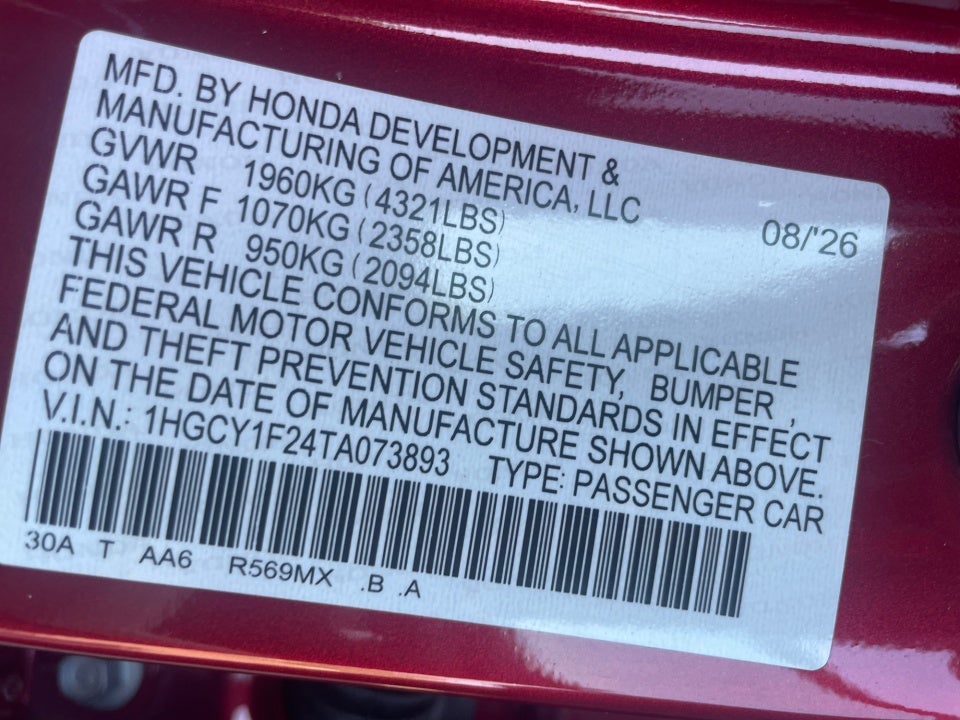 2026 Honda Accord Sedan LX