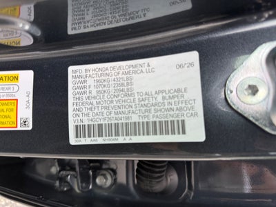 2026 Honda Accord Sedan LX