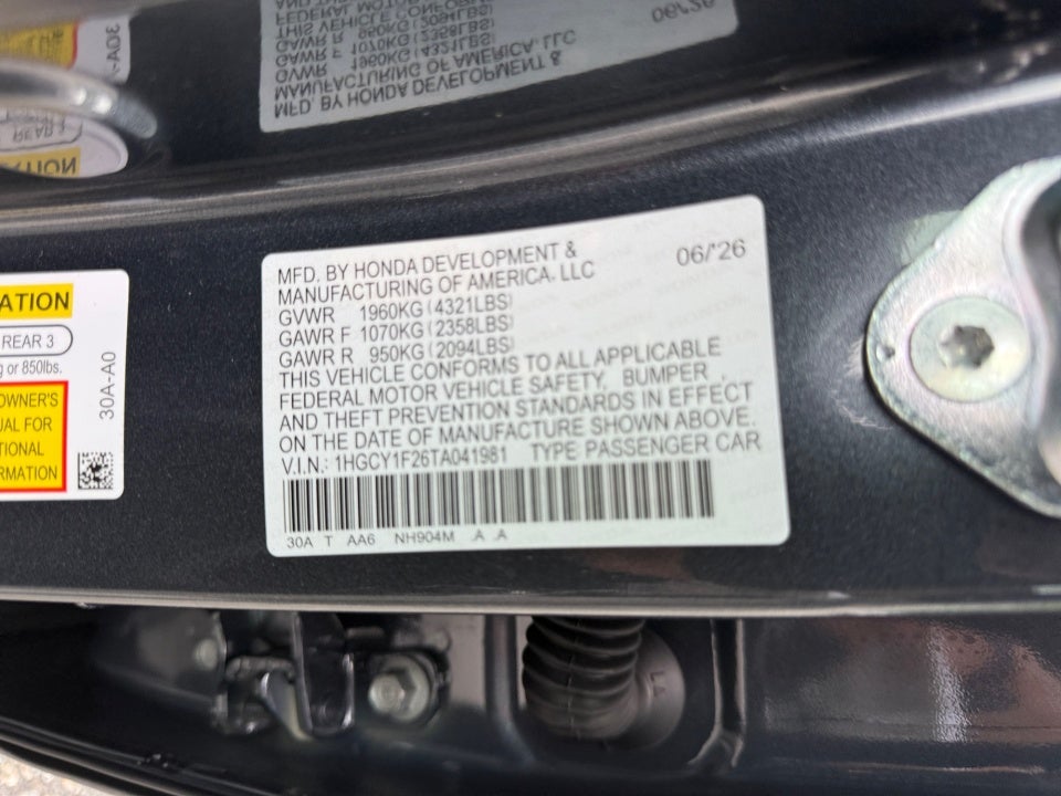 2026 Honda Accord Sedan LX