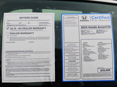 2024 Honda Accord Sedan EX