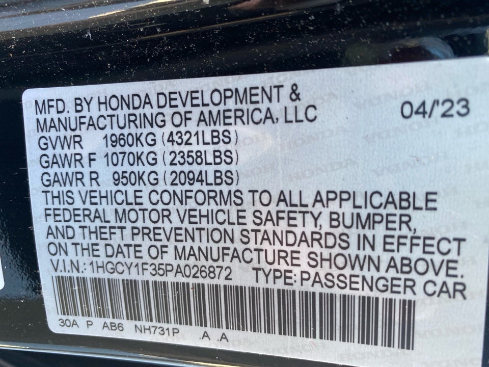 2023 Honda Accord EX