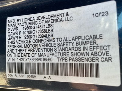 2024 Honda Accord Sedan EX