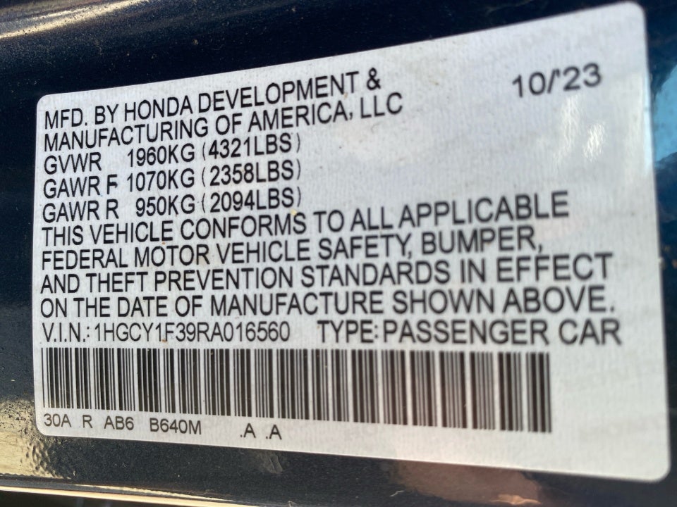 2024 Honda Accord Sedan EX
