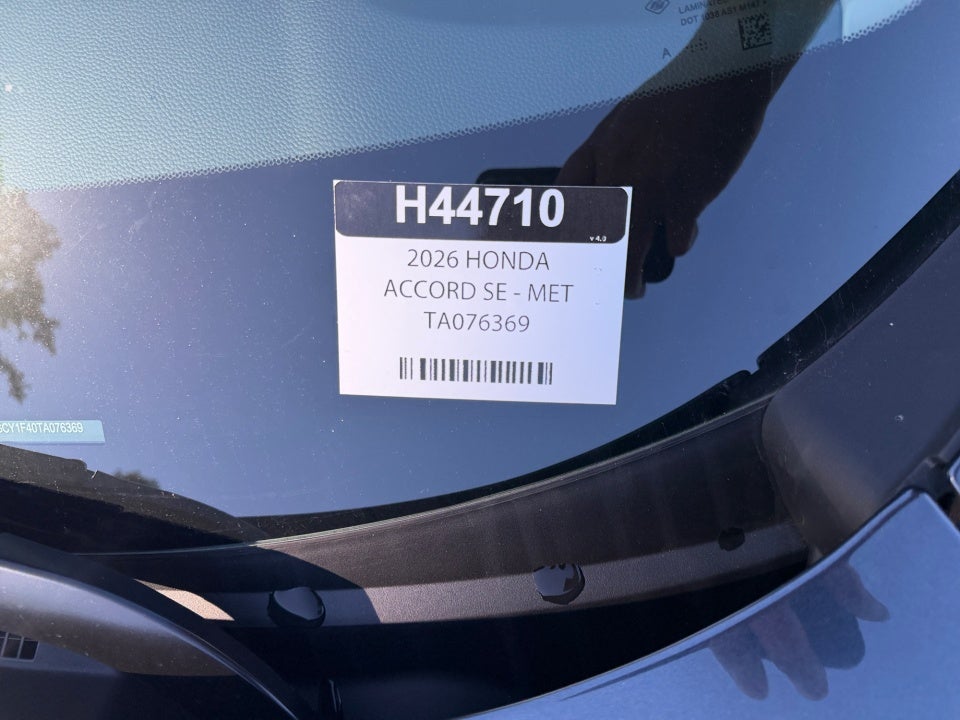 2026 Honda Accord Sedan SE