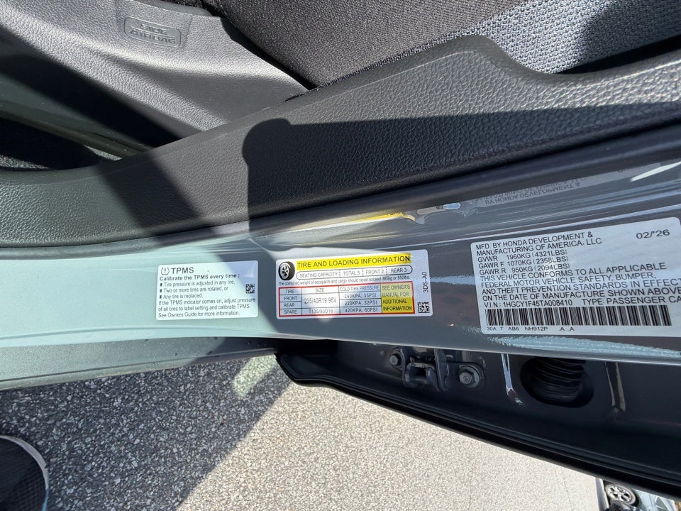 2026 Honda Accord Sedan SE