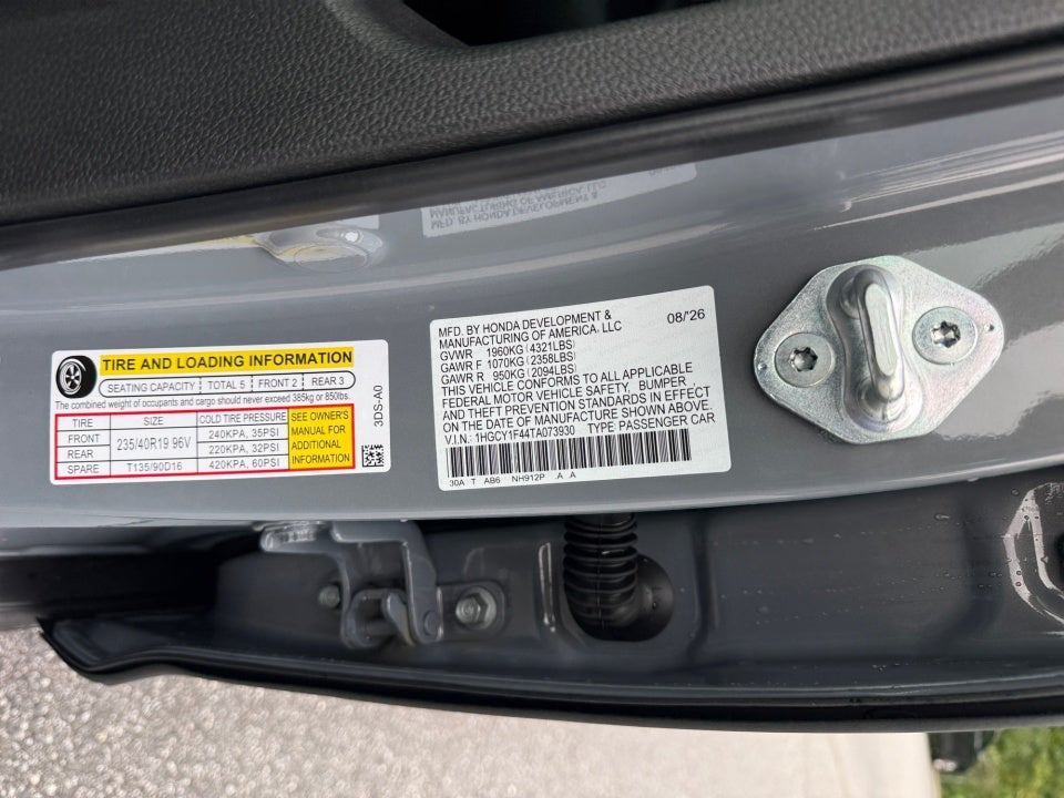 2026 Honda Accord Sedan SE