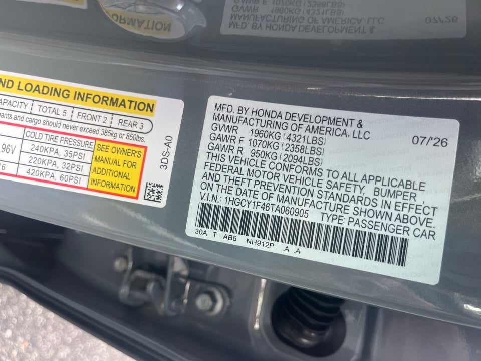 2026 Honda Accord Sedan SE
