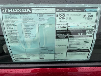 2025 Honda Accord Sedan SE