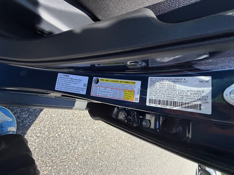 2026 Honda Accord Sedan SE