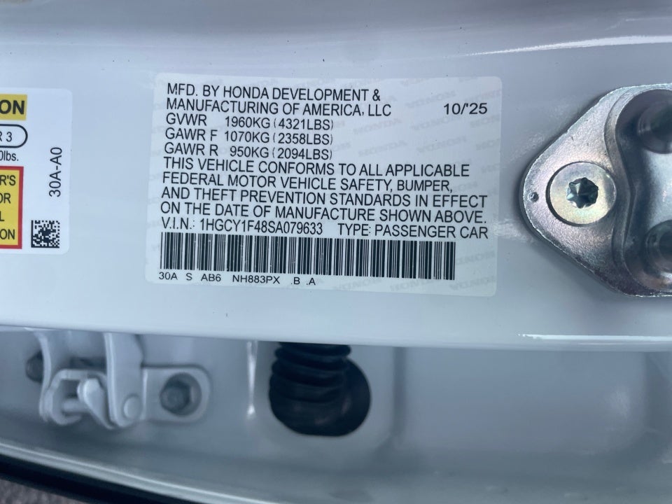 2025 Honda Accord Sedan SE